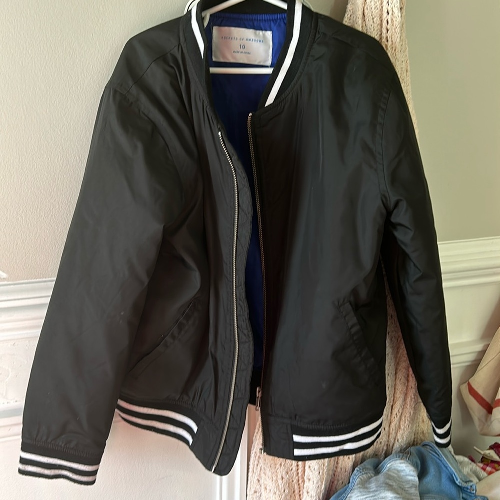 Boys 10 gorgeous black Rockets of Awesome jacket